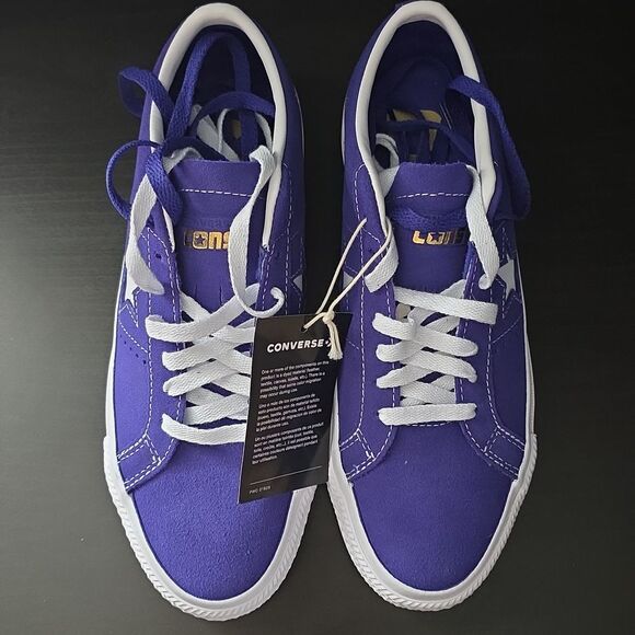 Converse One Star Pro Suede Unisex Shoe Blue Mens Size 7 Womens 8.5 - Picture 2 of 8